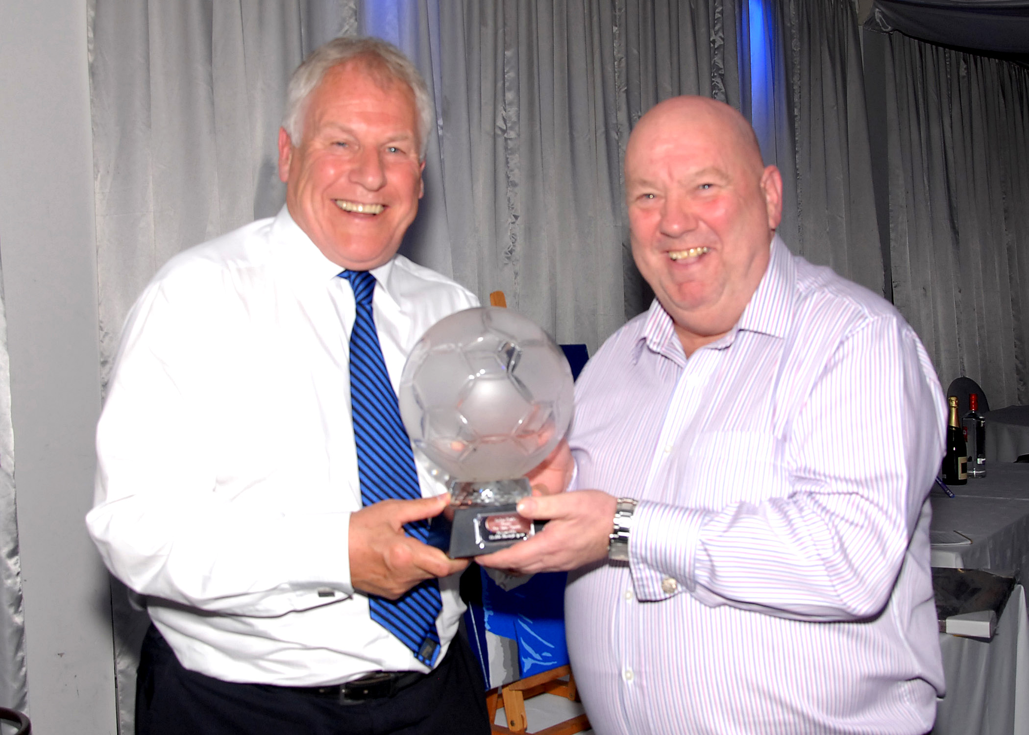 Patron Joe Royle with Mayor Joe Anderson, a friend of the Charity